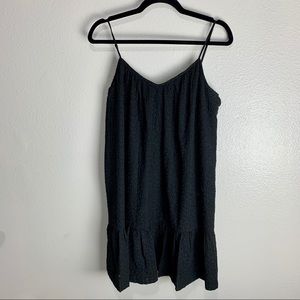 Madewell Daisy Stitch Black Sundress